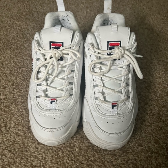 Womens Fila Disruptor 2 Premium Athletic Shoe: Size 8 - White - Picture 2 of 3